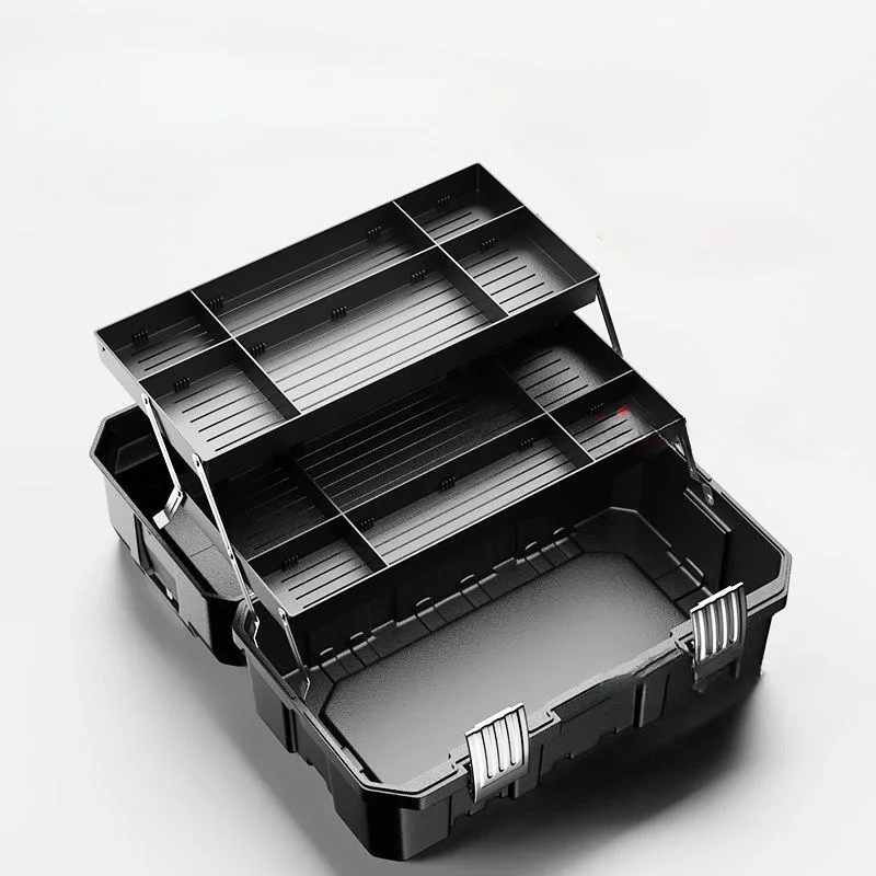 Car Mechanic Tool Boxes Electricians Tools Storage Box Plastic Workshop Organizer Case with Combination Lock Parts Tool Suitcase 2