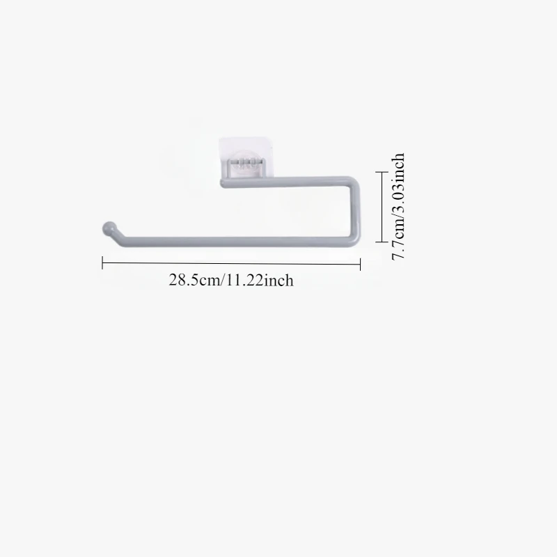 Kitchen multifunctional tissue rack hanging upside down bathroom non perforated cloth towel rack