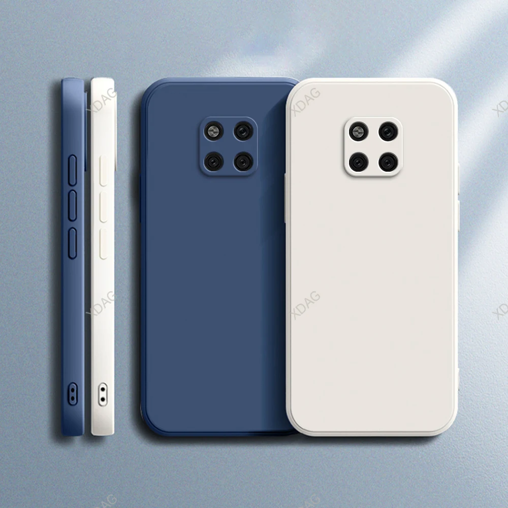 Luxury Original Soft Phone Case - Premium Liquid Silicone Square Back Cover
