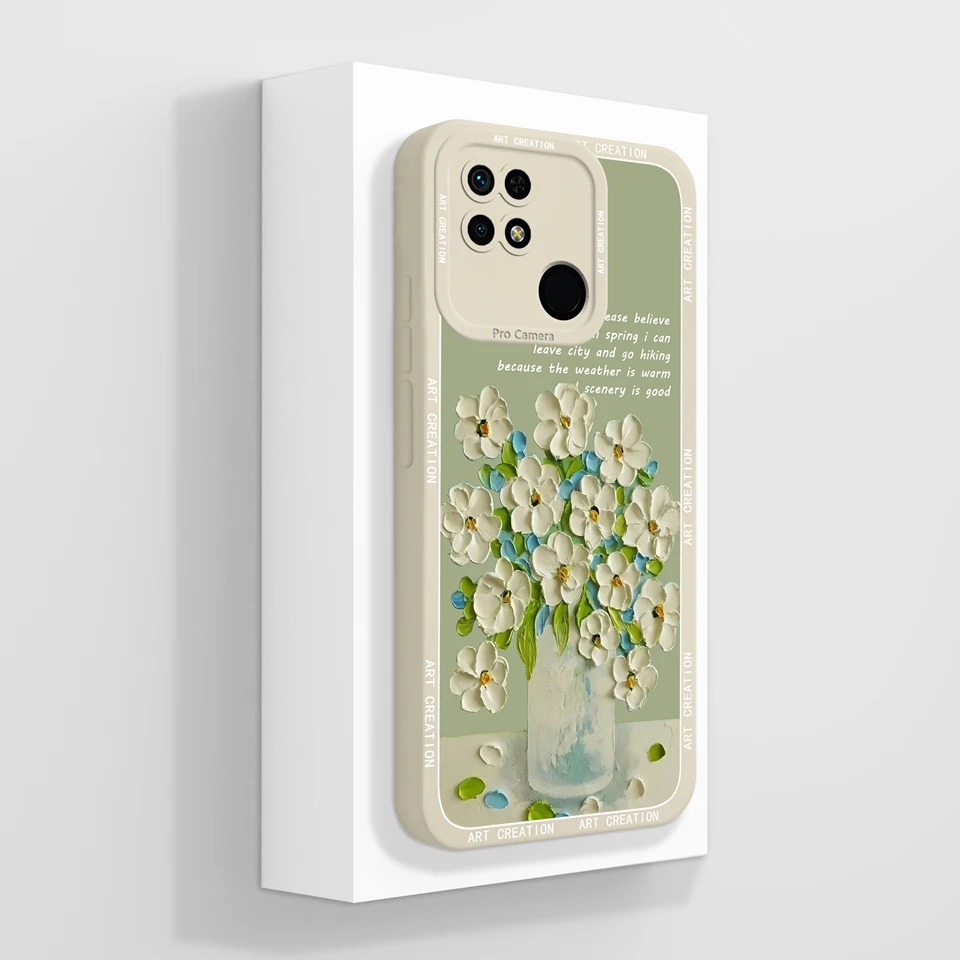 Love Heart Flower Liquid Shockproof Soft Back Cover - Durable & High Quality Case