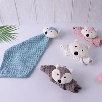 Cartoon Fox Baby Hand Towel Soft Cotton Kids Bath Wipe Hanging Towels For Baby Girl Boy Infant Children Bathroom Towel 5