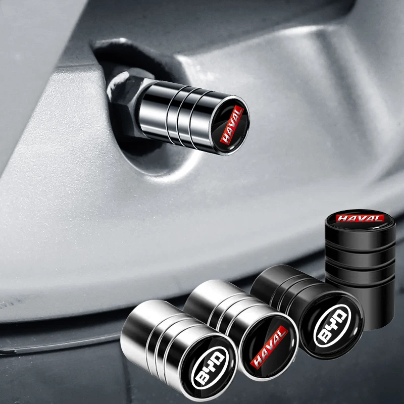 4pcs/set Car Valve Caps Wheel Tire Air Stem Cover Accessories For Hyundai Genesis G80 G70 G90