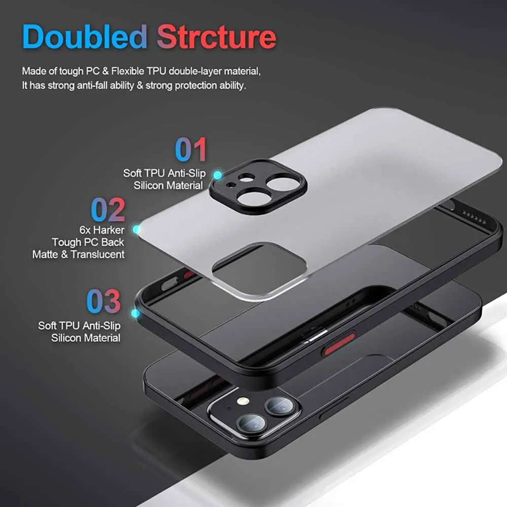 Frosted Translucent Soft Phone Case Featuring L-Lightning M-McQueen Design