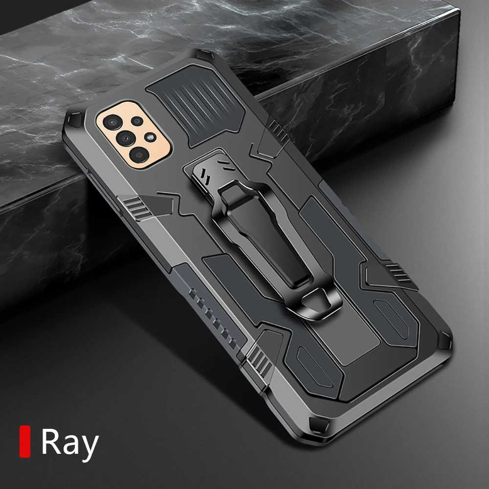 Armor Shockproof Case with Magnetic Stand and Car Mount Clip