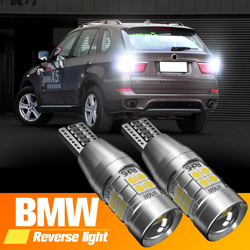 2Pcs Led Reverse Light Blub Lamp W16W T15 921 Canbus Voor Bmw F12 F13