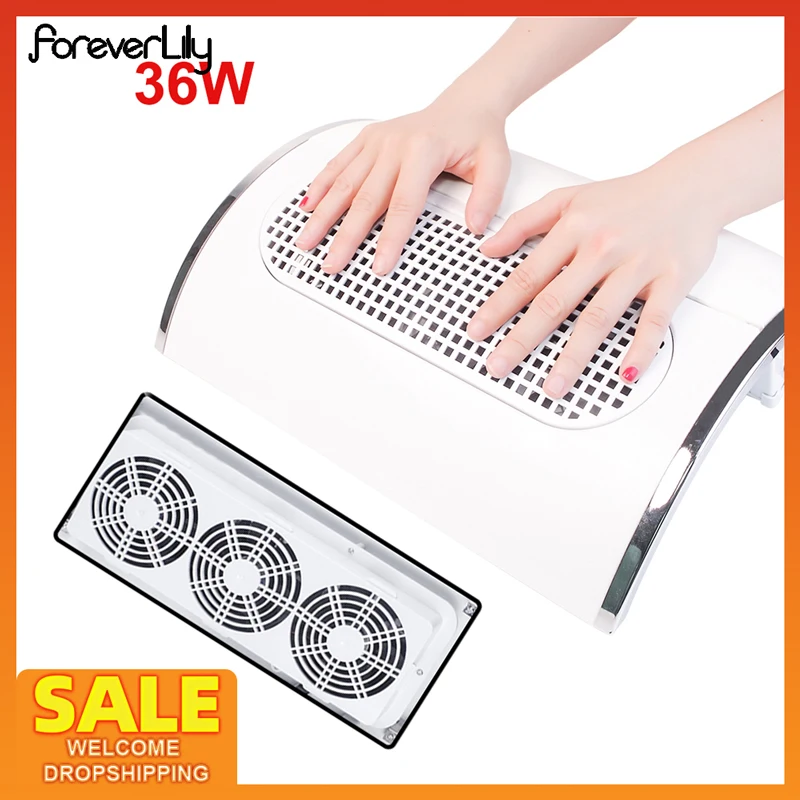 Professional Nail Dust Vacuum Cleaner Nail Dust Collector Extractor Fan
