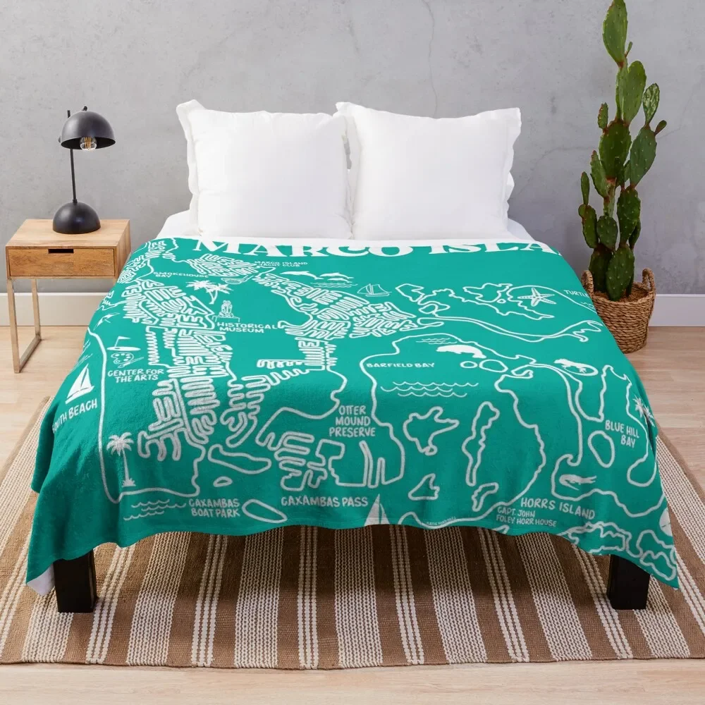 

Marco Island Throw Blanket Custom Blanket Thin Blankets Tourist Blanket Single