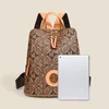 Ladies' new large capacity backpack with fashionable patterns, business teacher backpack, laptop backpack, travel female student 3