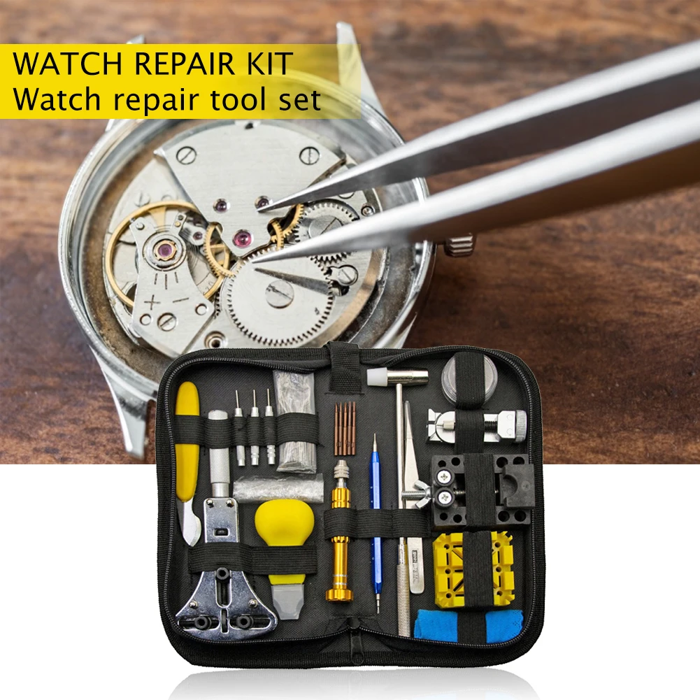 185pcs Opener Link Spring Bar Remover Horlogemaker Housing Repair Tool Kit Set Watch Clock Watch