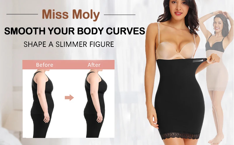 Description Picture 2 of itemHalf Slips High Waist Shaper Cool Comfort Seamless Slip Shapewear Under Dress Tight Skirt Undergarments