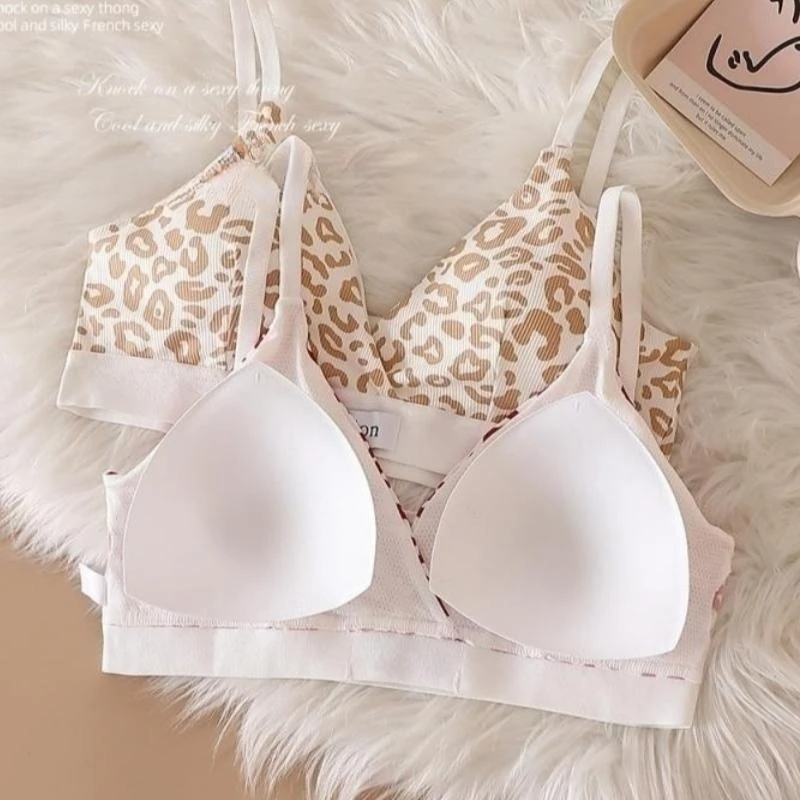 Wire free lingerie set with padded cups, adjustable straps, and matching bottom