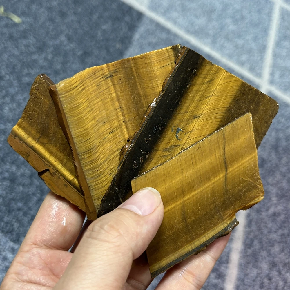 

Необработанный желтый натуральный грубый тигровый глаз, 1 кг