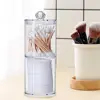 Clear Acrylic Makeup Pads Storage  Box with Lid Cotton Swab Jar Dispenser Cotton Ball Rounds Container Holder Bathroom Organizer 4