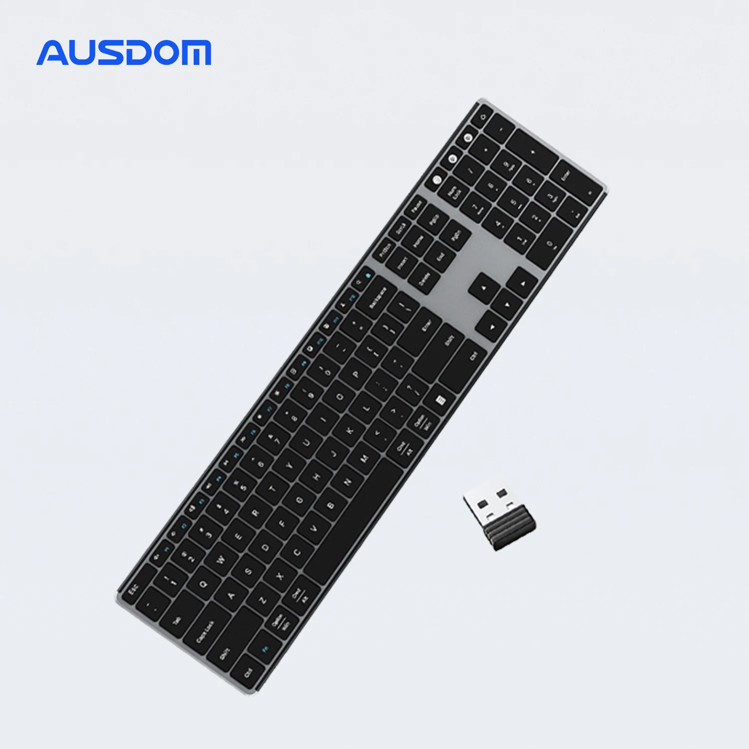 AUSDOMSofkeys4WirelessBluetoothDualMode3KeyZoneKeyboardOffice
