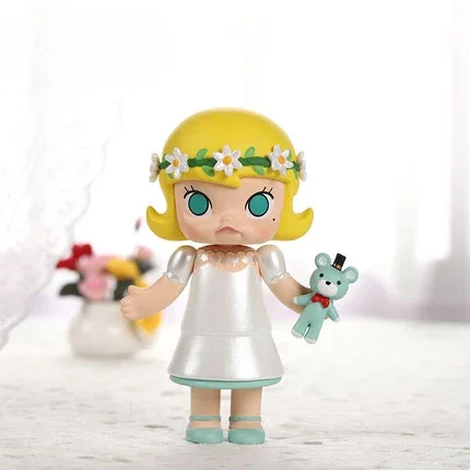 

55TOYS Molly Wedding Flower Girl Series Blind Box Collectible Action Kawaii Anime Art Toy Figures Birthday Gift Kid
