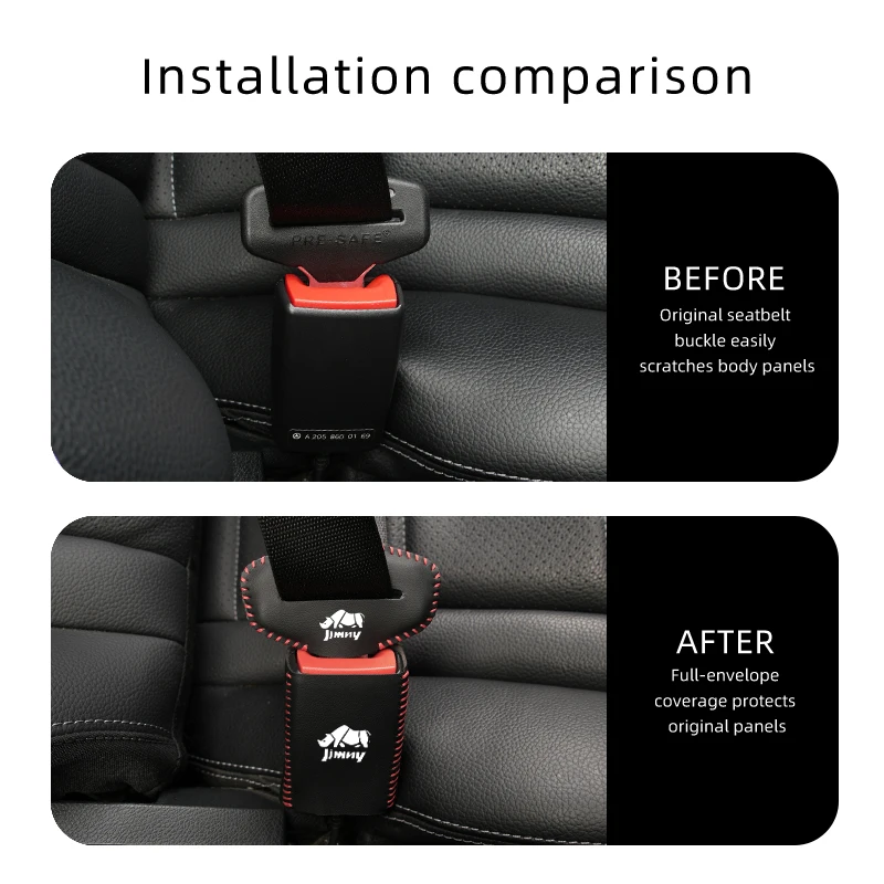 Anti Scratch Car Seat Belt Clip Protector Seatbelt Buckle Lock Cover For Suzuki Jimny Grand Vitara SX4 Swift Kizashi Liana