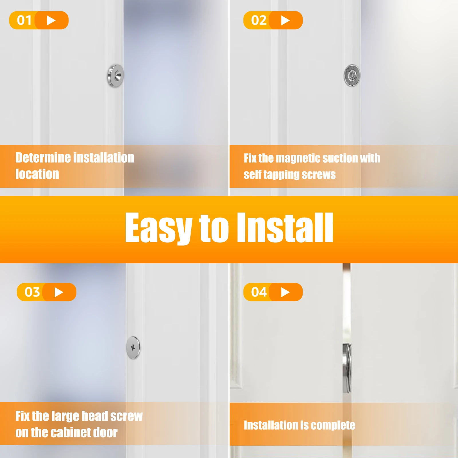 Strong Magnetic Door Closer Cabinet Catches Latch Concealed Closures Closet Door Catch Furniture Fittings 12Pcs magnetic cabinet catches door closer door catches magnetic cabinet latches cabinet door latch door stops cabinet door stop
