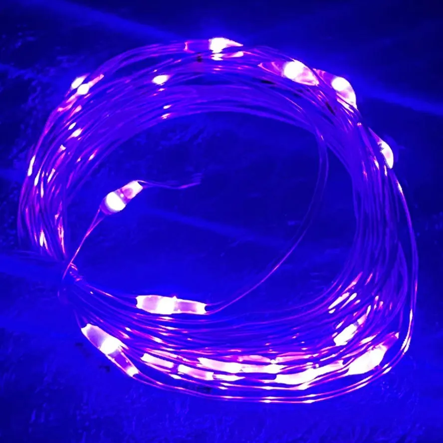 thumbnail image 1 of 10 piezas 6 piezas de luces LED de alambre de cobre guirnalda de luces de hadas navideñas decoración del árbol de Navidad fiesta de bodas DIY Natal Navidad 2023, 1 of 5