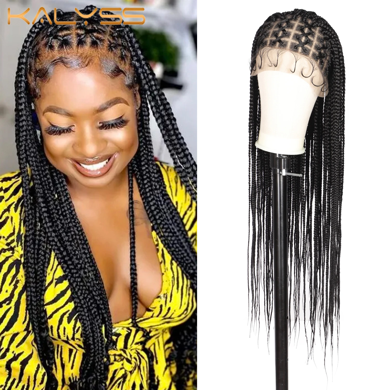 Knotless Braids Full Frontal Braided Wig (28inches