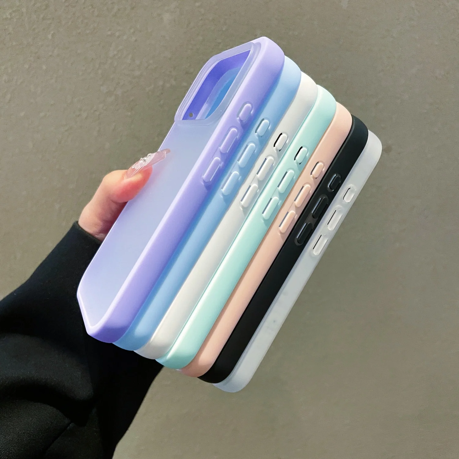 Fashion Minimalist Premium Matte Frosted Translucent Phone Case