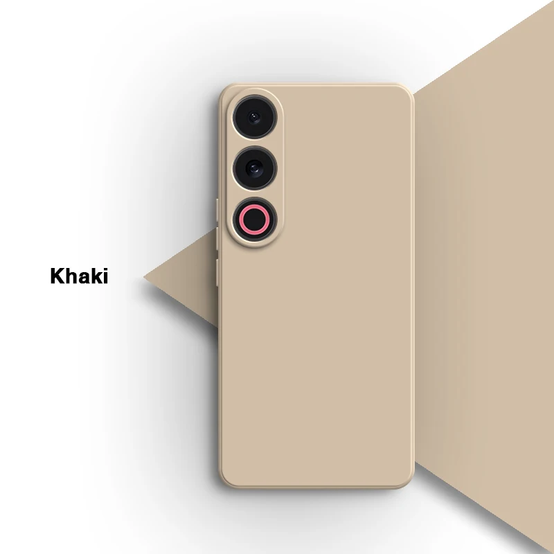 Solid Color Liquid Silicone Shockproof Phone Case - Soft Original Back Cover