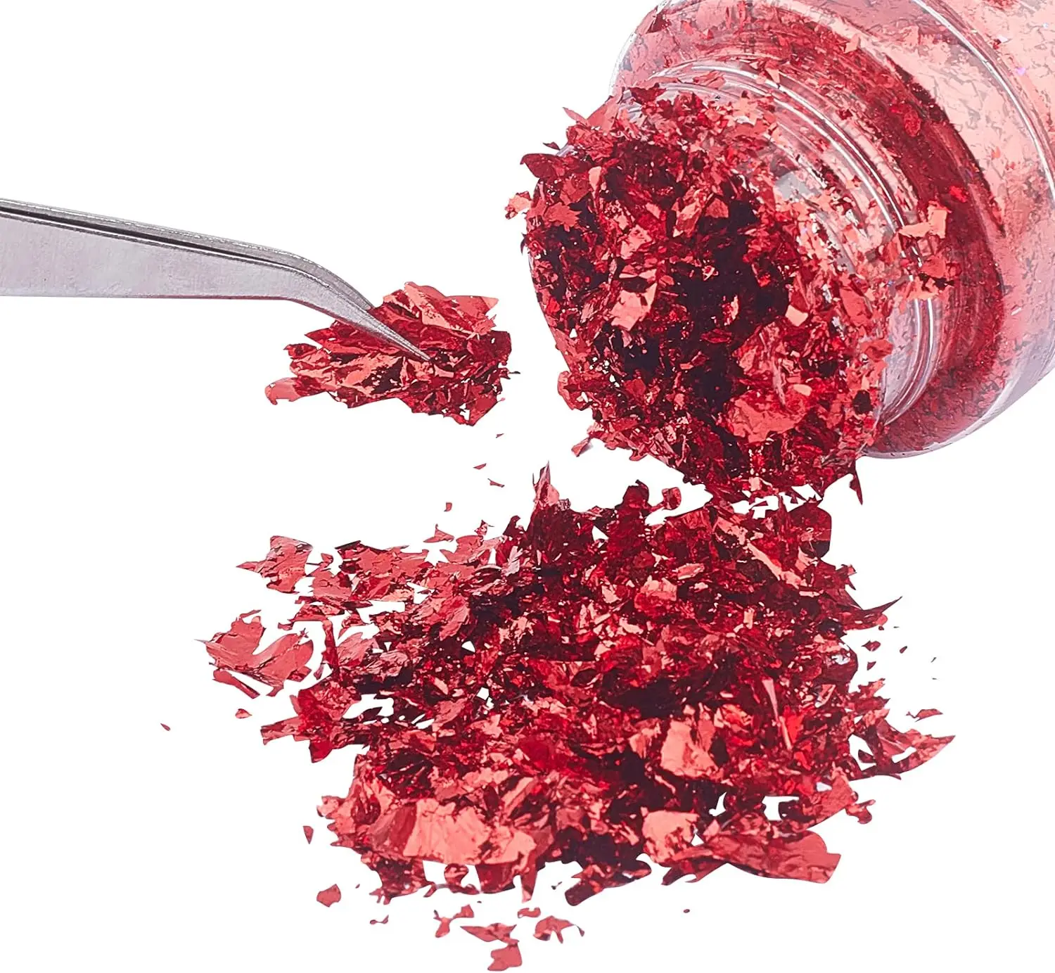 6g 상자 모조 골드 슬리버 CopperFoil 장식 조각 반짝이 공예 잎 플레이크 시트 금박 네일 아트 장식을위한 반짝이 호일 종이