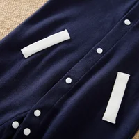 Baby Long Sleeved Jumpsuit Spring And Autumn Boys And Girls Baseball Suit Letter Embroidered Cotton Soft 0-18m One Piece Set 6