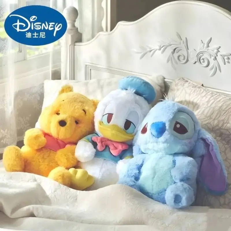 32Cm Kawaii Disney Dongdi Insonne Series Heart Stitch Pooh Bear Donald Duck Lotso Cute Plush Birthday Doll Gift