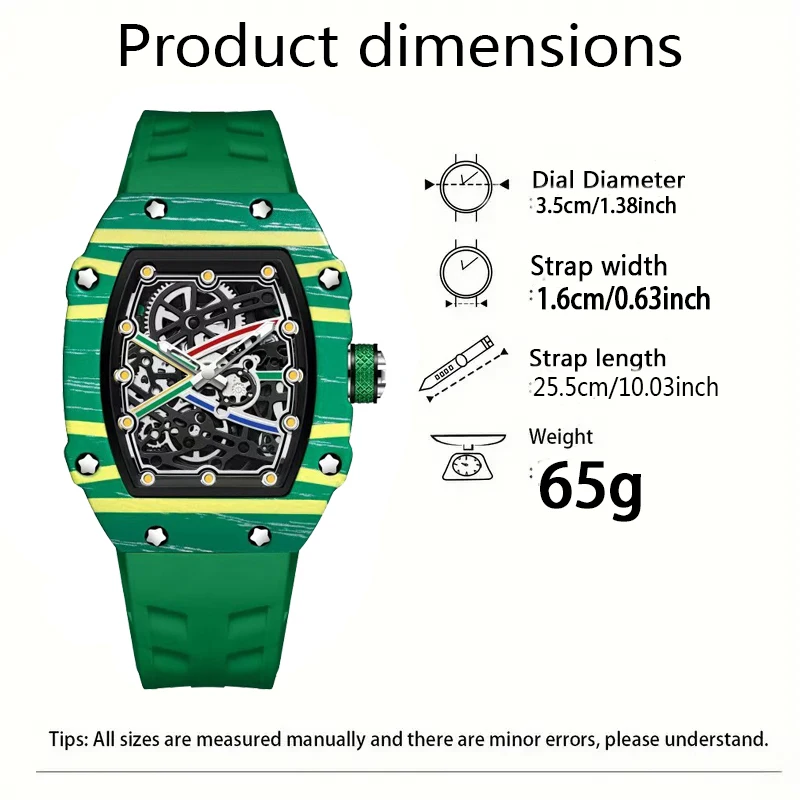 New Sports Fashion Quartz Watch for Men and Women, Ultra-Thin Barrel Series, Trendy and Fashionable, with Luminous Display, Silicone Strap, Electronic Quartz Movement, Suitable for Men, Ideal Gift for - 3
