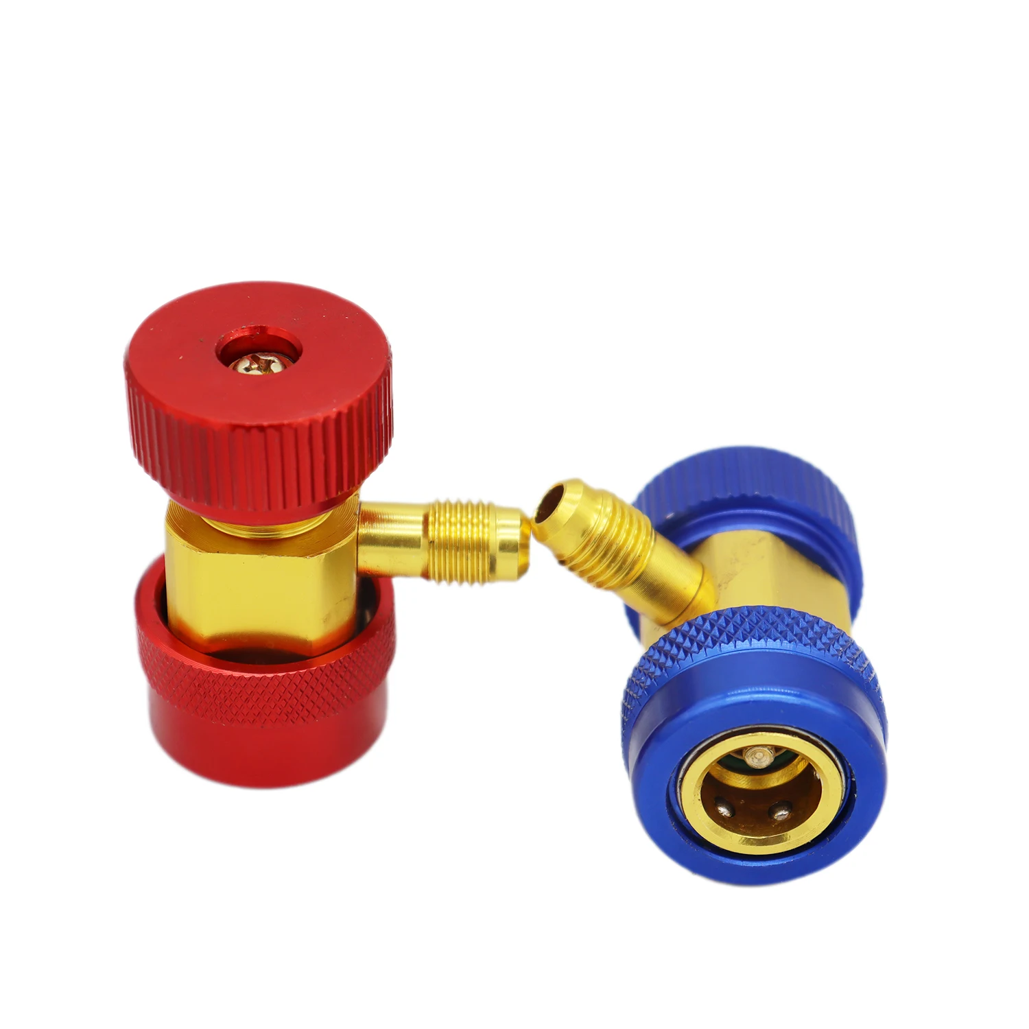 SOULONG R134a Manometer Set met Driekleurige Laadslangen en Adapter voor Auto Airconditioning