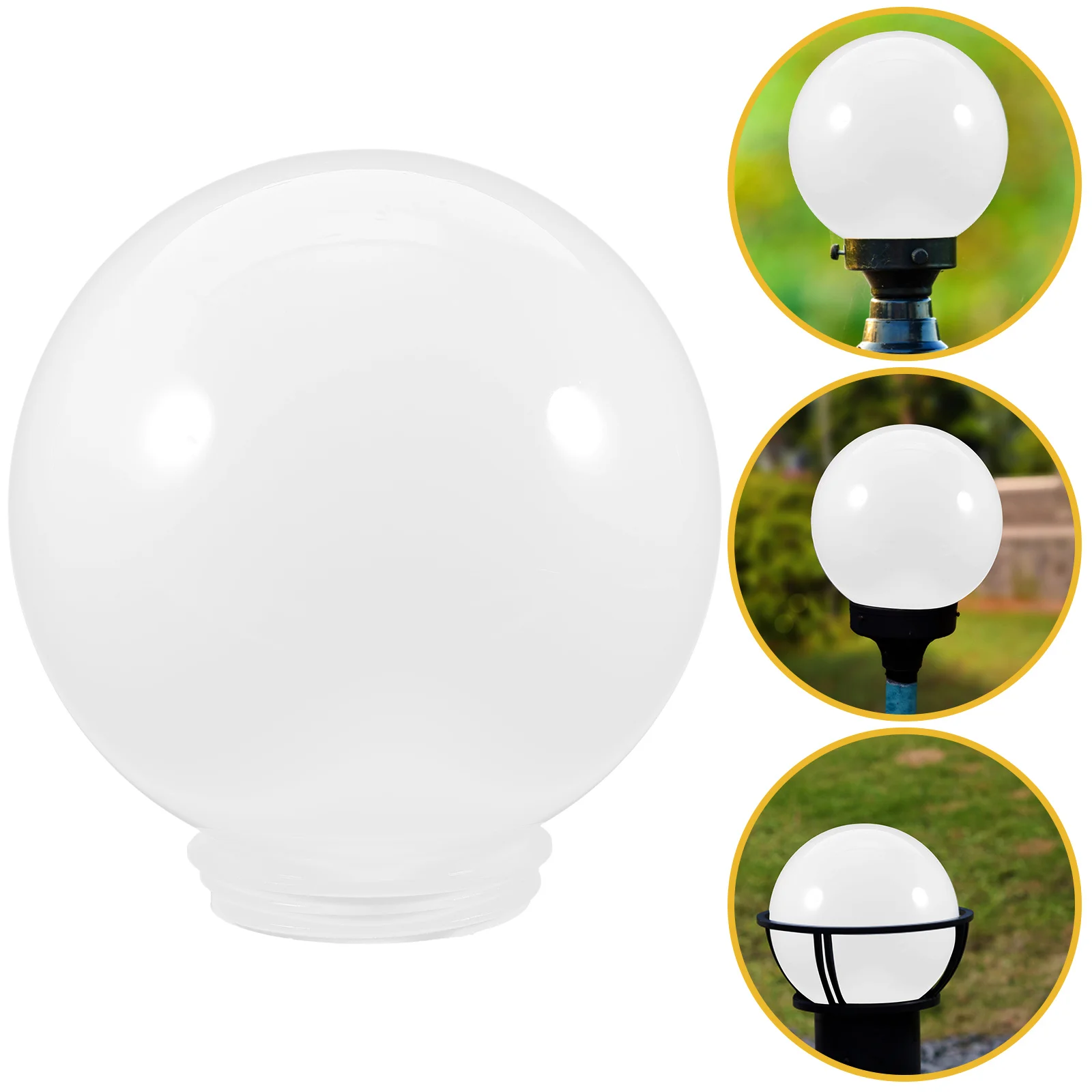 

Ball Lampshade Floor Trim Patio Outdoor Cover Glass Porch Light Acrylic Replacement Globe Post Wall