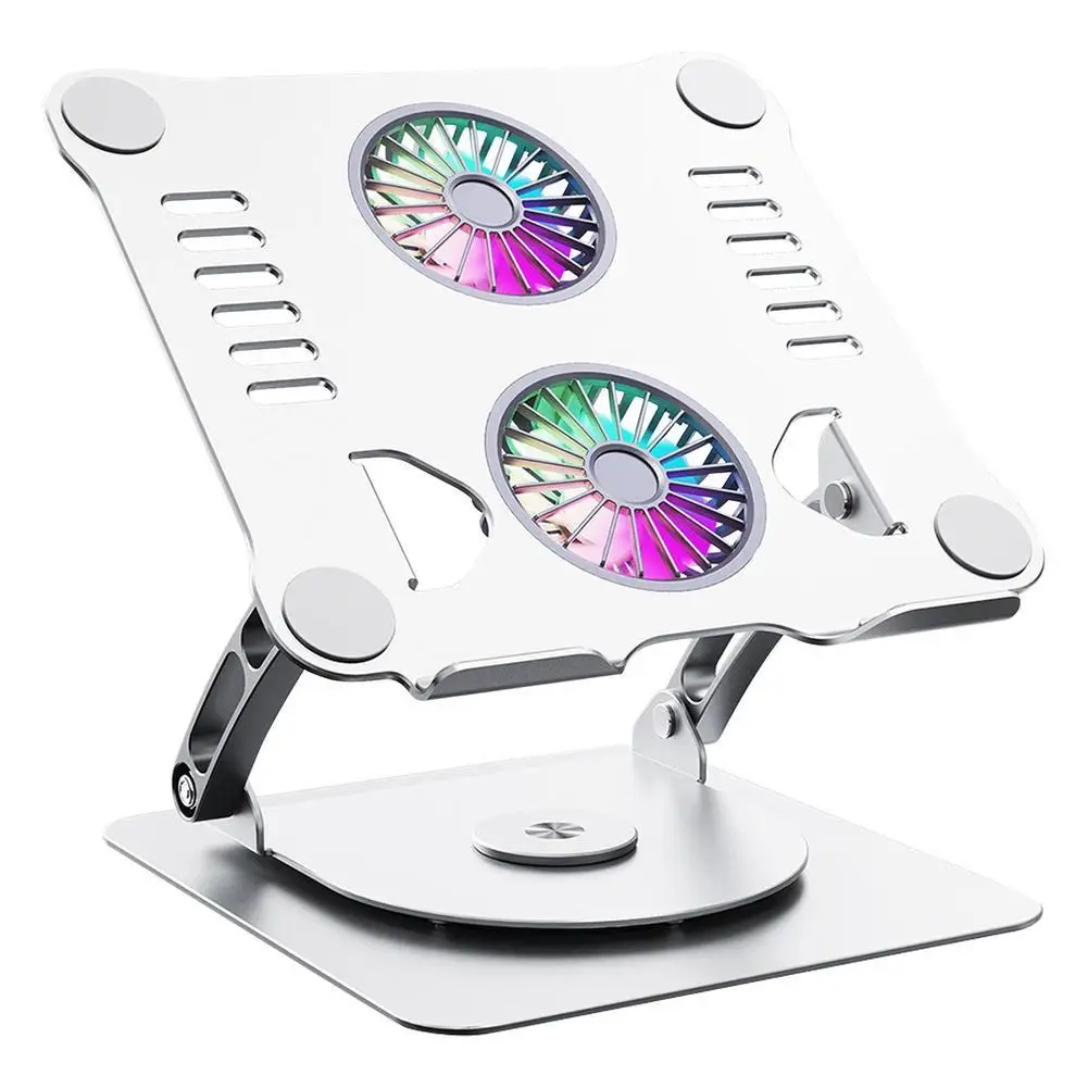 

Aluminum Alloy Foldable Laptop Stand Lifting Bracket Double-layer Cooling Rack Rotatable Notebook Computer Holder