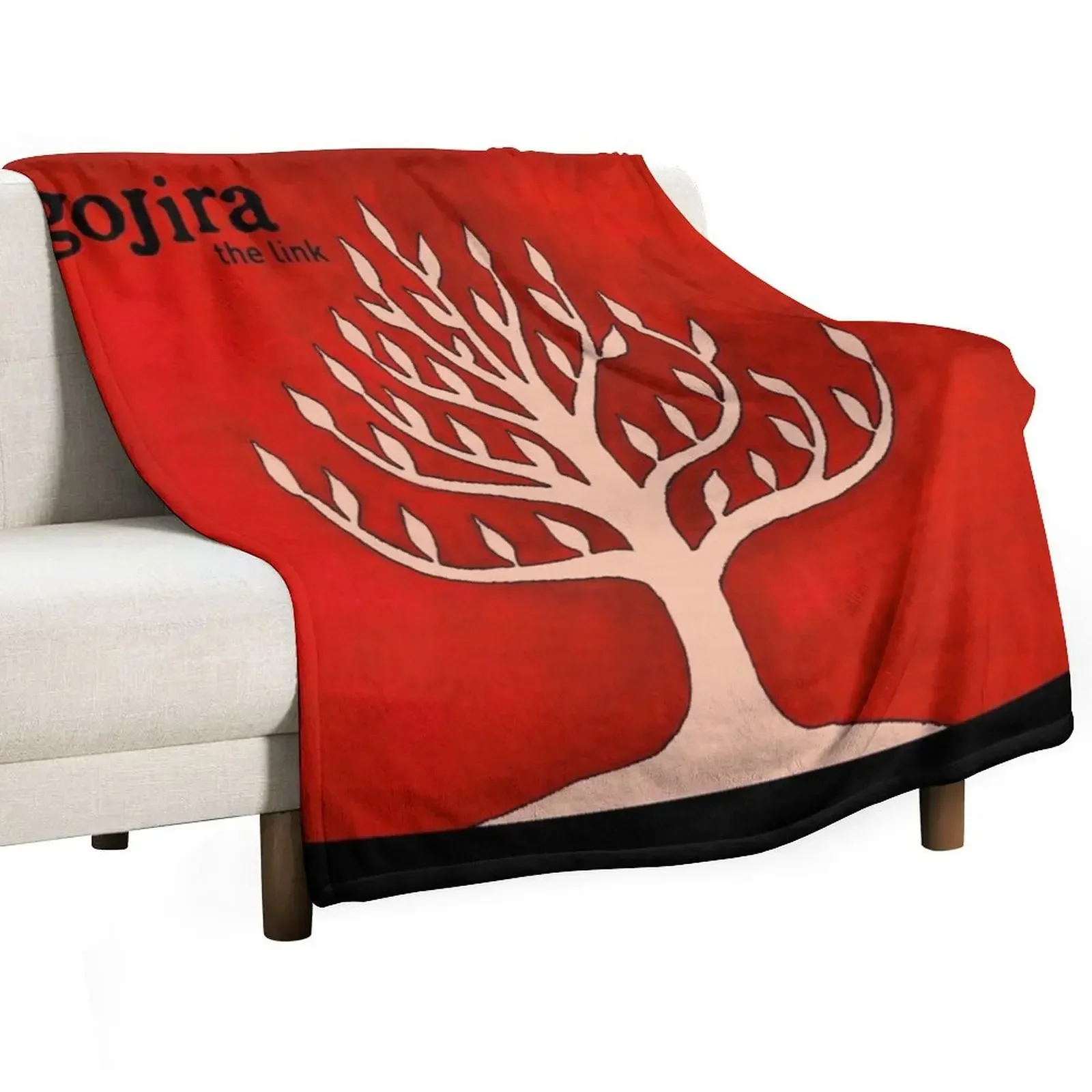 

Gojira the link Throw Blanket Large Custom Polar Luxury Blankets