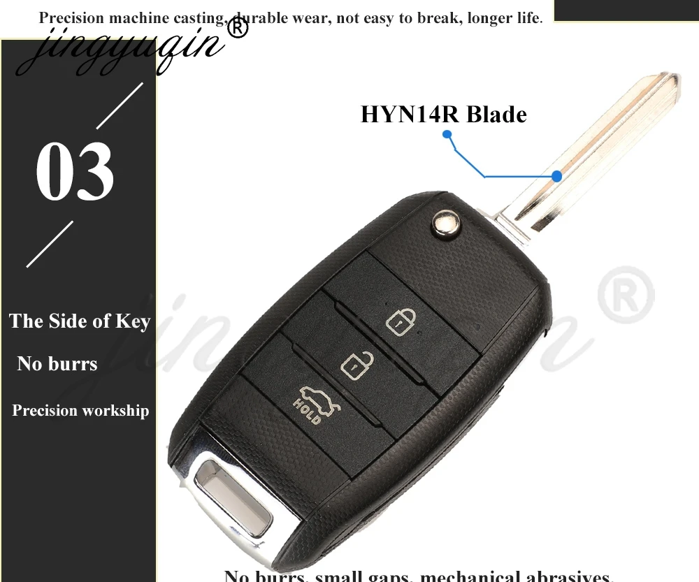 jingyuqin 95430-A7100/A7101/S4000 OKA-870T Für KIA Cerato K5 Soul CERATO 2014 2015 2016 2017 2018 433MHz 4D60 Autoschlüssel-Fernbedienung – Detail 6