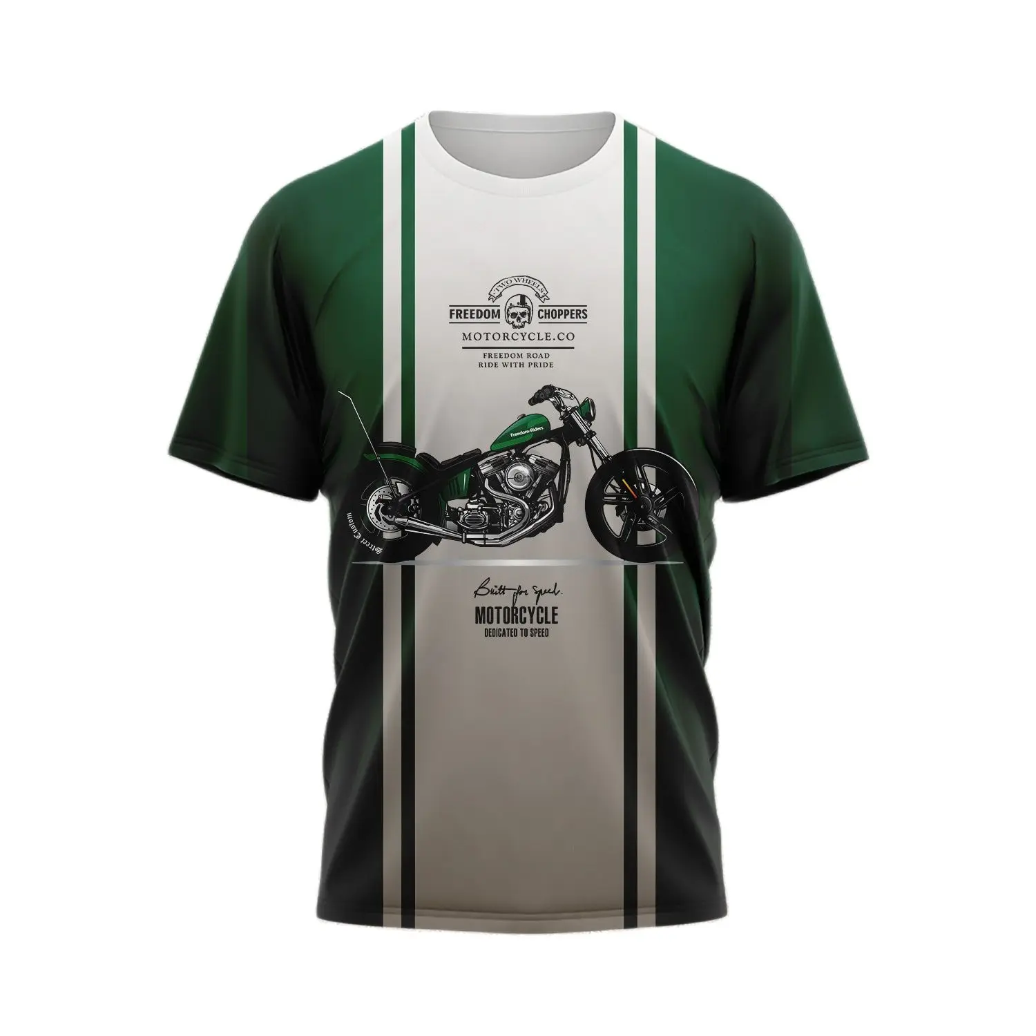 

New Cross Country Motorcycle Round Neck T-shirt for Men's and Women Summer Fashion Loose Fitting Short Sleeve Motorcycle Tops