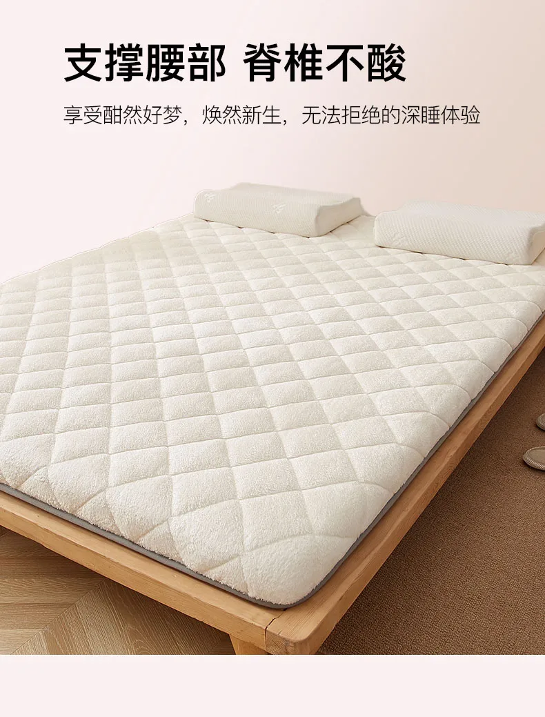 Description Picture 4 of itemMattress cushion Lamb's fleece cushion milk fleece dormitory mattress flannel cushion for rent