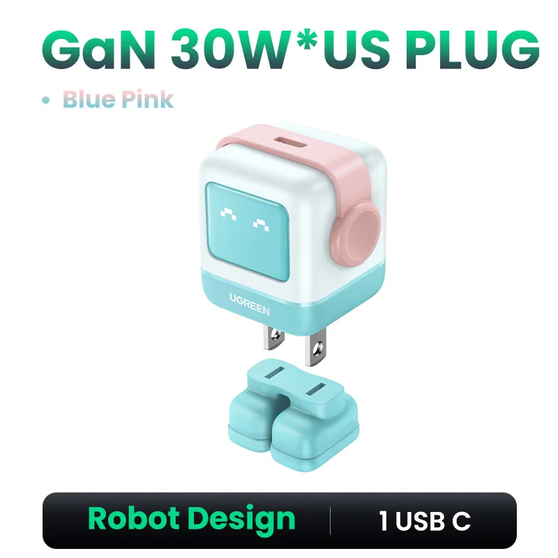 US GaN 30W Blue Pink