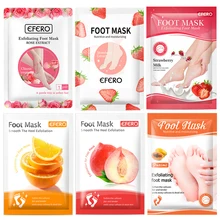 

6packs Exfoliating Foot Mask Scrub Foot Care Socks for Pedicure Socks Feet Peeling Mask Remove Calluses Dead Skin Peel Mask