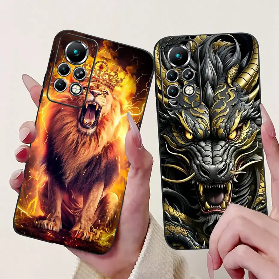 Sleek Black Silicone Soft Back Phone Case - New Design