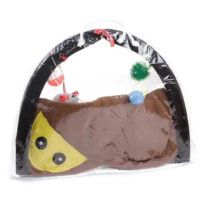 Cat Toys Portable Cat Tent Funny Pet Toys Mobile Activity Pets Play Bed Toys Cat Play Mat Blanket House Foldable Kitten Tents 4