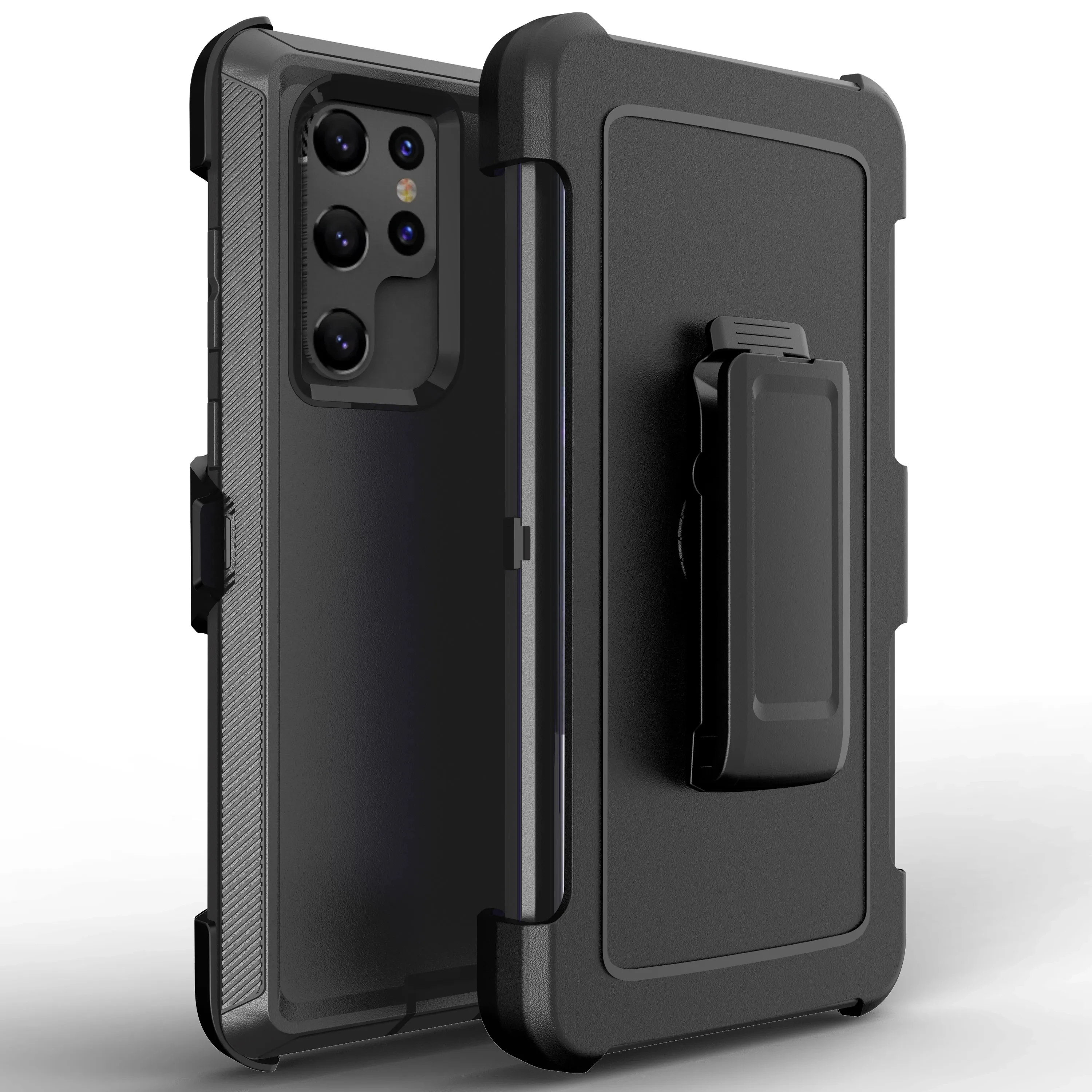 Premium Heavy Duty Shockproof Armor Phone Case with Belt Clip