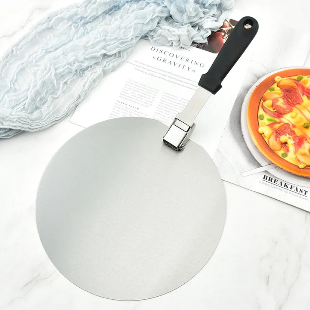 

Foldable Round Stainless Steel For Pizza/Cake/Pie Spatula Pizza Peel Shovel Baking Accessories Baking Tool Tray Shovel