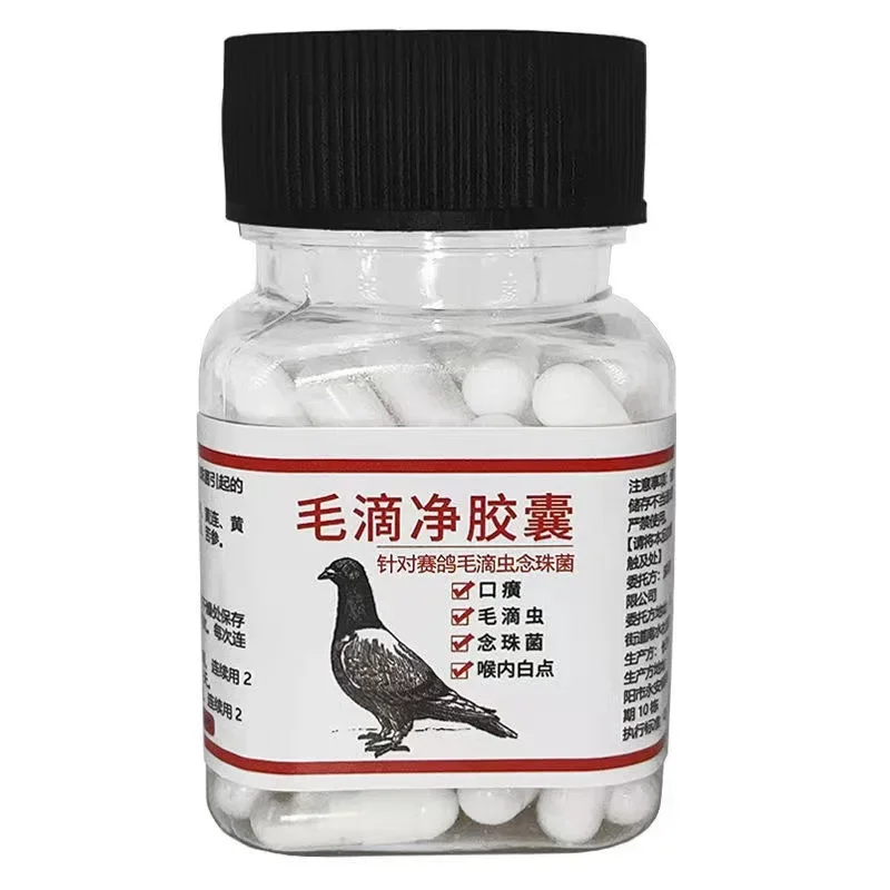 Pigeon nutritional supplement capsule type 80 capsules mouth yellow mouth white spot respiratory tract Pet Nutrition Supplement Pigeon Pox Medicine