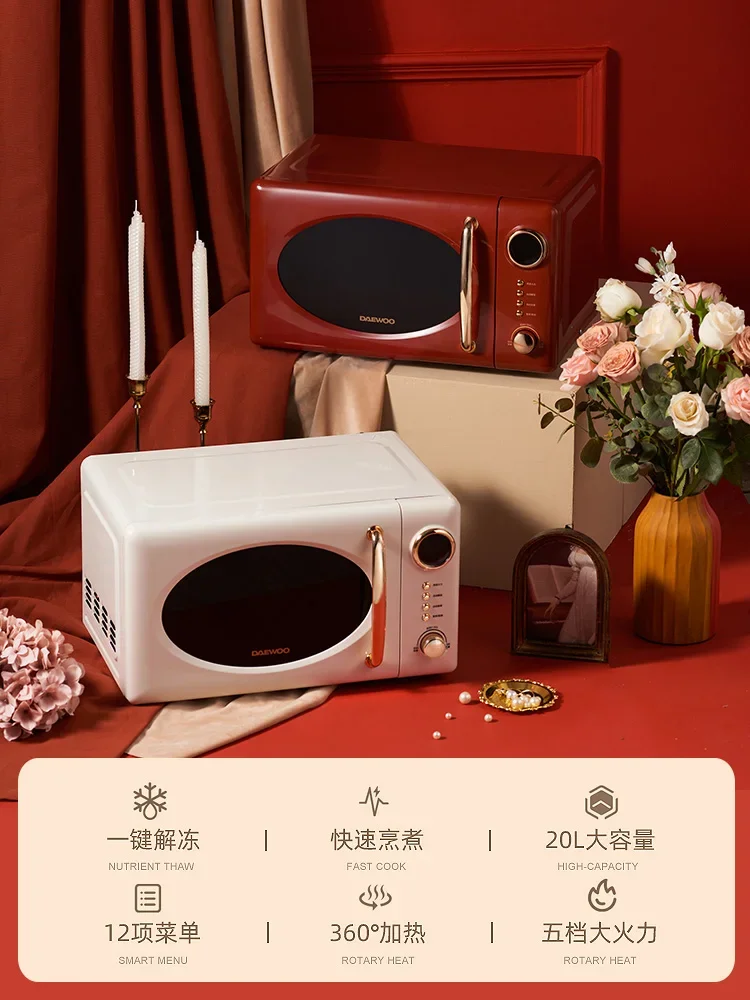 20L Portable microwave oven Daewoo multi function convection microwave oven Rotary plate type light wave ovens 220V