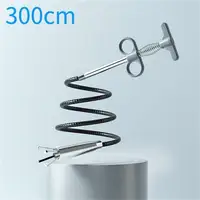 60/90/200cm Bend Curve Grabber Spring Grip Tool For Home Kitchen SinkGarden Usage 4 Claw Flexible Long Reach Pick Up Assist Tool 1