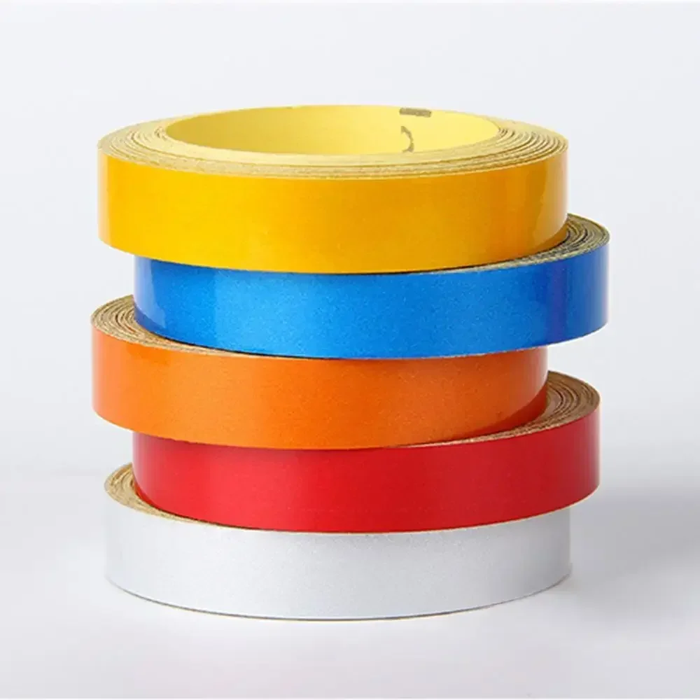 1cm*5m Reflective Tape 5 Colors Reflectors Warning Tape Night Safety Sticker for Bicycle Car