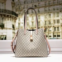CH Premium Versatile Leather Crossbody Bag Ladies Large Capacity Daily Commuter Tote Bag Letter Print Design Ladies Fashion - Image 3