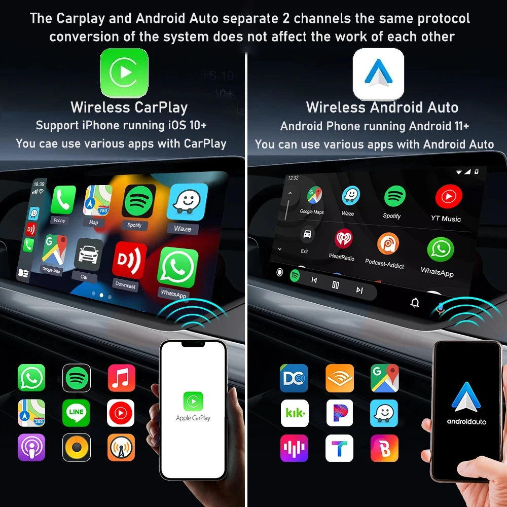 CarlinKit 5.0 2AIR  USB , , Ÿ, ޸, Ǫ, , ƿ, ī÷ ȵ̵ ڵ  ڽ, 4  1 ڽ