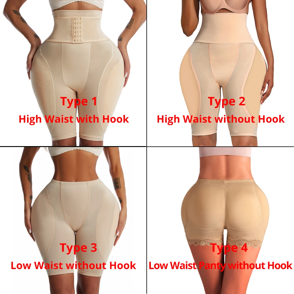 Evago Women Hip Pads High Waist Trainer Shapewear Body Tummy Fake Bum Butt  Lifter Underwear