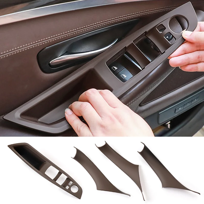 Auto Türgriff Trim Abdeckung Auto Armlehne Schutz Aufkleber Innen Zubehör Für BMW 5er F10 F18 F11 11-17 Linkslenker